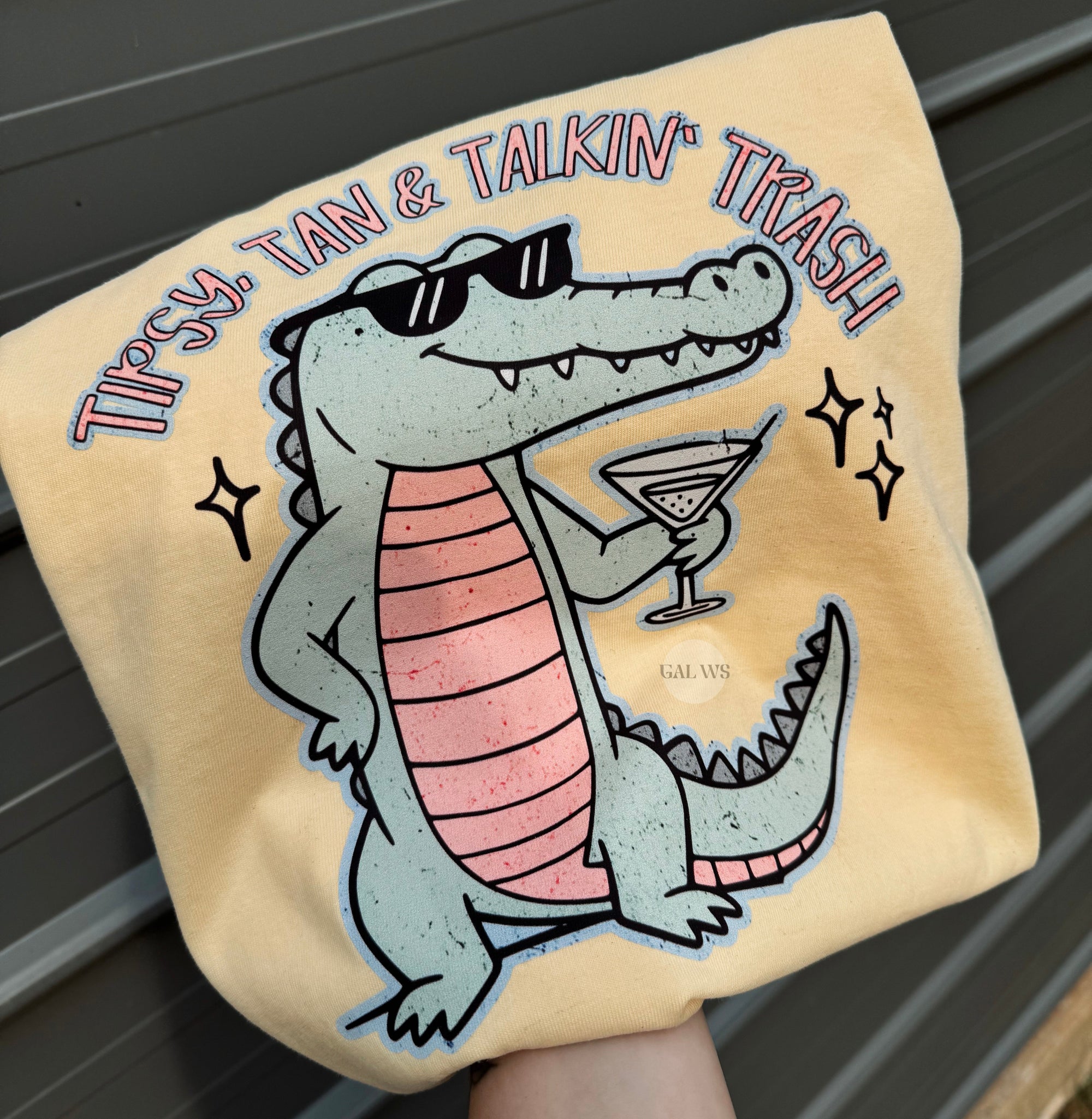 tan, tipsy, &amp; talking trash tee or sweatshirt