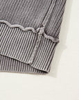 Sunny Patchwork Knit Open Sweater