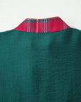 Janiyah Patchwork Half Sleeve Blouse