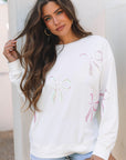 Saratris Drop Shoulder Oversized Sweatshirt