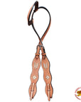 Hilason Western American Leather Horse One Ear Headstall Tan Hand Tool Basket