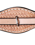 Hilason Western American Leather Horse One Ear Headstall Tan Hand Tool Basket