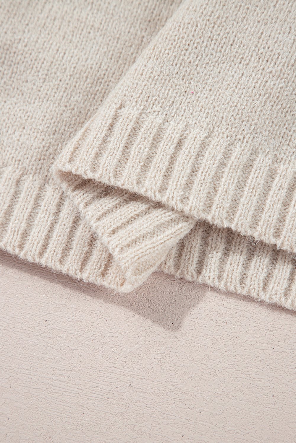Mila Beaded High Bodycon Sweater