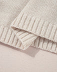 Mila Beaded High Bodycon Sweater