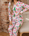Georgia Pattern Pullover Drawstring Pants