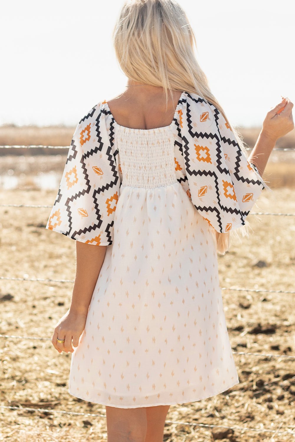 Penny Western Aztec Loose Mini Dress