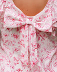 Aya Bow Back Square Blouse