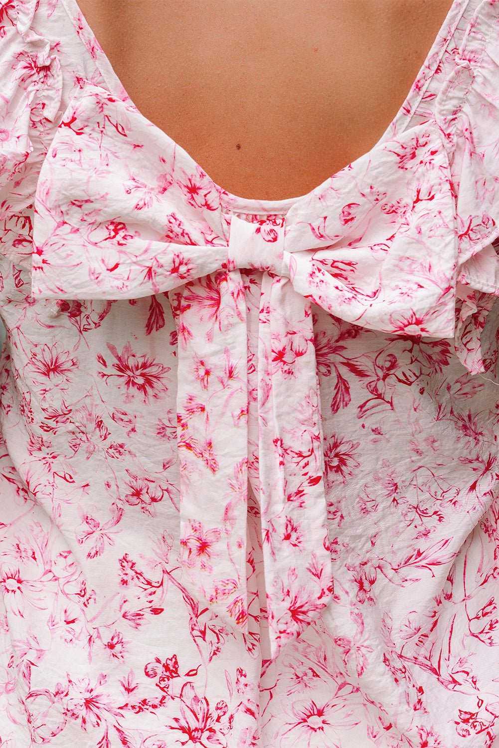 Kelly Bow Back Square Blouse