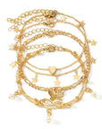 Luisa Butterfly Layer Pendant anklet