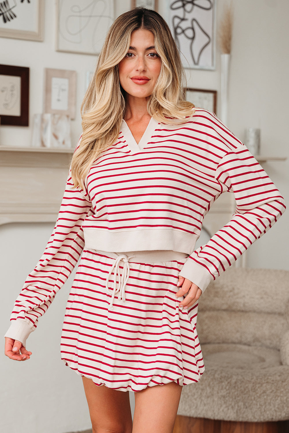 Zahra and Bubble Mini Skirt Set