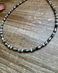 White Buffalo Torpedo choker Sterling Silver Pearls