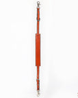 Hilason Horse Size Leather Breast Collar Wither Strap Tan Adjusts 24"-27"