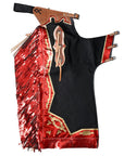 Hilason Handmade Genuine Leather Chaps Adult Handtooled Rodeo Bull Riding