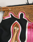 Hilason Handmade Genuine Leather Chaps Adult Handtooled Rodeo Bull Riding