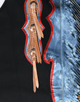 Hilason Handmade Genuine Leather Chaps Adult Handtooled Rodeo Bull Riding