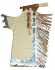 Hilason Handmade Genuine Leather Chaps Adult Handtooled Rodeo Bull Riding