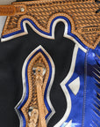 Hilason Handmade Genuine Leather Chaps Adult Handtooled Rodeo Bull Riding