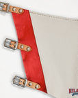 Hilason Pro Rodeo Bull Riding Chaps Us Flag White Genuine Leather