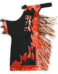 Hilason Handmade Genuine Leather Chaps Adult Handtooled Rodeo Bull Riding