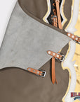 Hilason Handmade Genuine Leather Chaps Adult Handtooled Rodeo Bull Riding