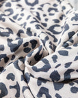 Leopard Long Sleeve V-Neck Top and Pant Set