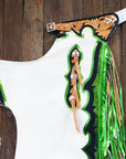 Hilason Handmade Genuine Leather Chaps Adult Handtooled Rodeo Bull Riding