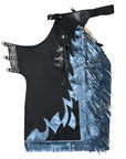 Hilason Handmade Genuine Leather Chaps Adult Handtooled Rodeo Bull Riding