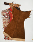Hilason Pro Rodeo Bull Riding Chaps Smooth Genuine Leather Western Brown