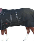 Hilason 600D Winter Waterproof Horse Turnout Blanket Belly Wrap Black