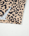 Leopard Batwing Long Sleeve Top
