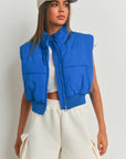 Crop Puffer Vest