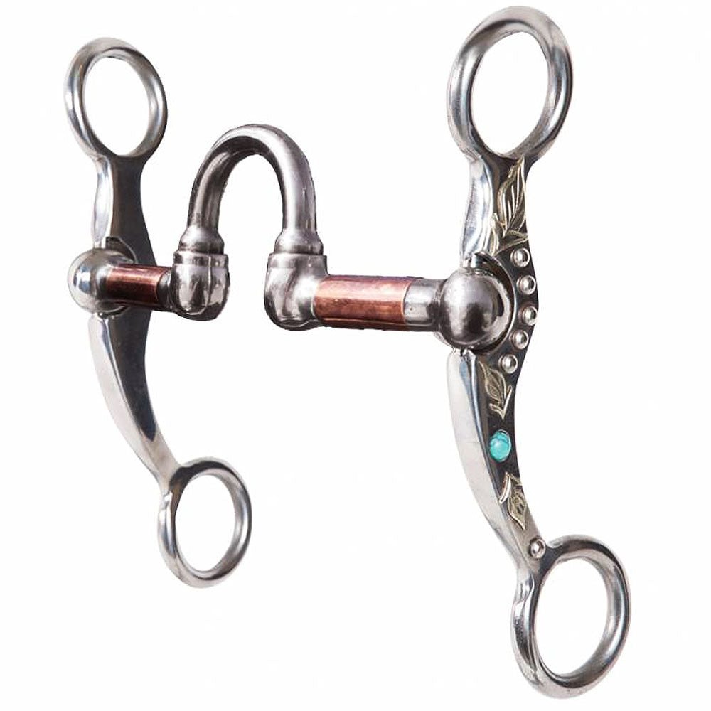 5 1/4" Professional Choice Silver Feather Shank Correction Horse Mouth Bit