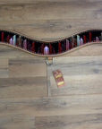 Hilason Western Horse Breast Collar American Leather Mirror Design
