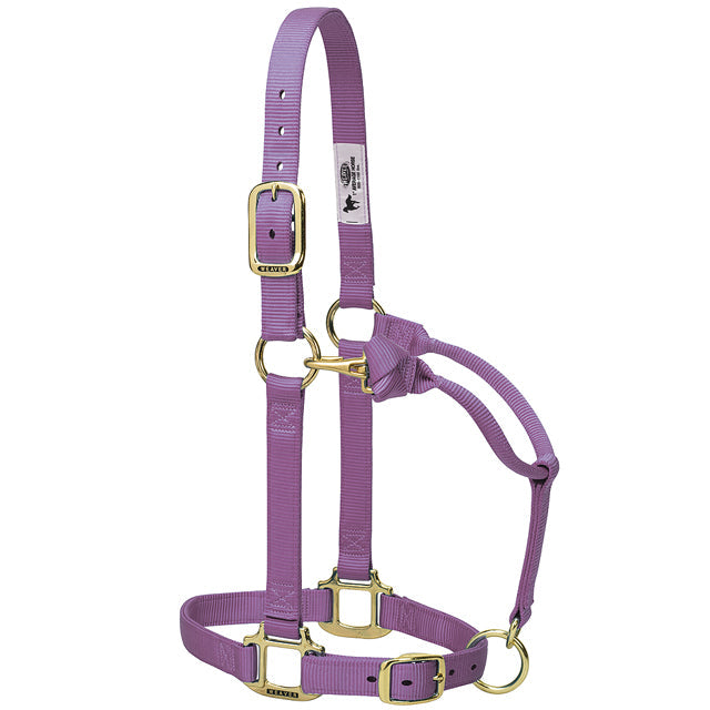 Small Weaver Original Adjustable Chin Throat Horse Snap Nylon Halter Lavendor