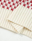 Kinley Pattern Lantern Sleeve Sweater