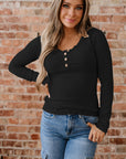 Waverly Sleeve Ribbed top Long Sleeve Top