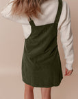 Alexis Front Pockets Corduroy Overall Dress.