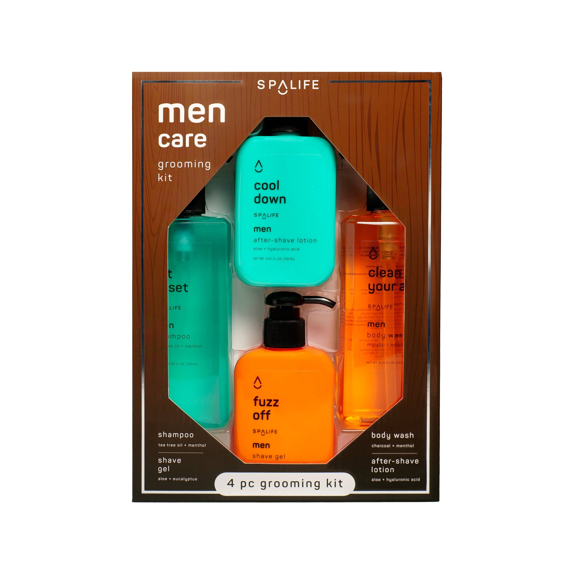 Men's Hair &amp; Body Care Grooming Kit,  Men's Skincare - 4 Pc