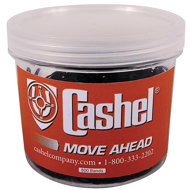 Cashel Super Soft Rubber Braiding Bands Contains 800 Brown