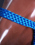 Long-Lasting Braided Rope Horse Halter With 8-Foot Lead For Daily Handling Blue