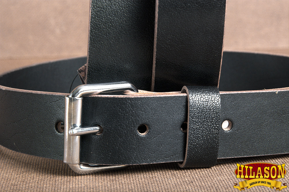 HILASON Western Genuine Leather Belt for Men Women Cowboy Cowgirl Handmade Unisex Full Grain Heavy Duty Tooled Belt for Jeans