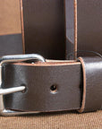 HILASON Western Genuine Leather Belt for Men Women Cowboy Cowgirl Handmade Unisex Full Grain Heavy Duty Tooled Belt for Jeans
