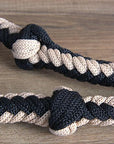 Hilason Braided Poly Barrel Racing Contest Flat Reins 1" X  8Ft Tan Black