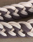 Hilason Braided Poly Barrel Racing Contest Flat Reins 1" X  8Ft Tan Black