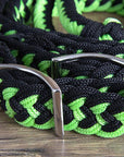 Hilason Braided Poly Barrel Racing Contest Flat Reins 1" X  8Ft Tan Black