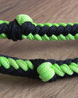 Hilason Braided Poly Barrel Racing Contest Flat Reins 1" X  8Ft Tan Black