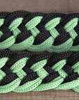 Hilason Braided Poly Barrel Racing Contest Flat Reins 1" X  8Ft Tan Black