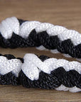 Hilason Braided Poly Barrel Racing Contest Flat Reins 1" X  8Ft Tan Black