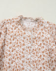 Melanie Lace Floral Puff Sleeve Top