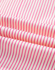 Stripe Patchwork Chest Pocket Mini Shirt Dress